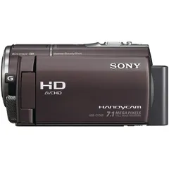 Sony HDR-CX360V vintage camcorder rental, side view