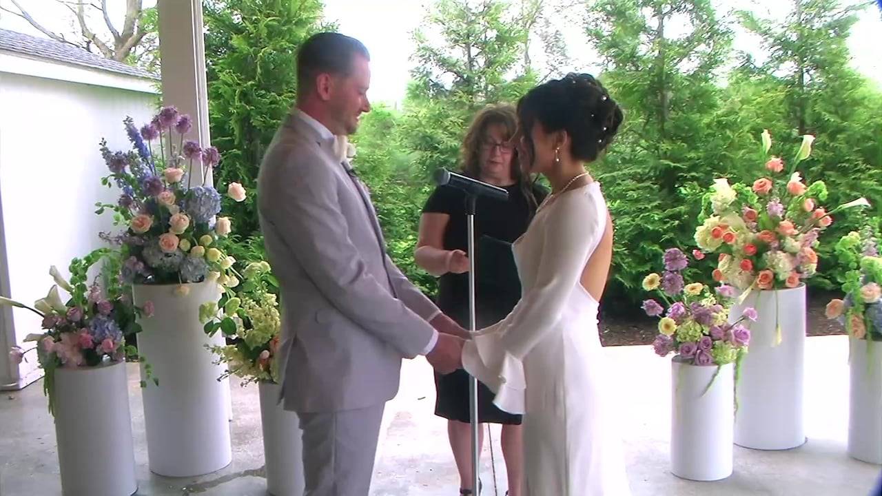 Wedding footage filmed on DadCam camcorder rentals