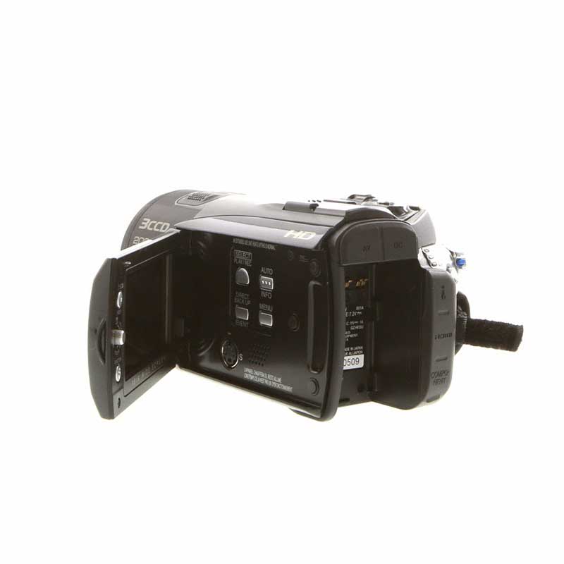 JVC GZ-HD3U vintage camcorder rental, controls view