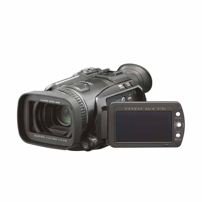 Vintage JVC HD7U camcorder front, Signature Collection rental