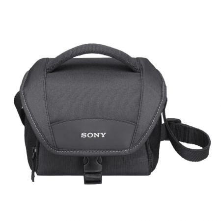 Sony HDR-PJ340 vintage camcorder rental, case view